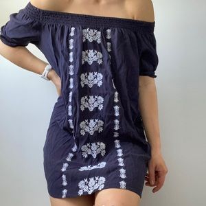 Loft off the shoulder short dress